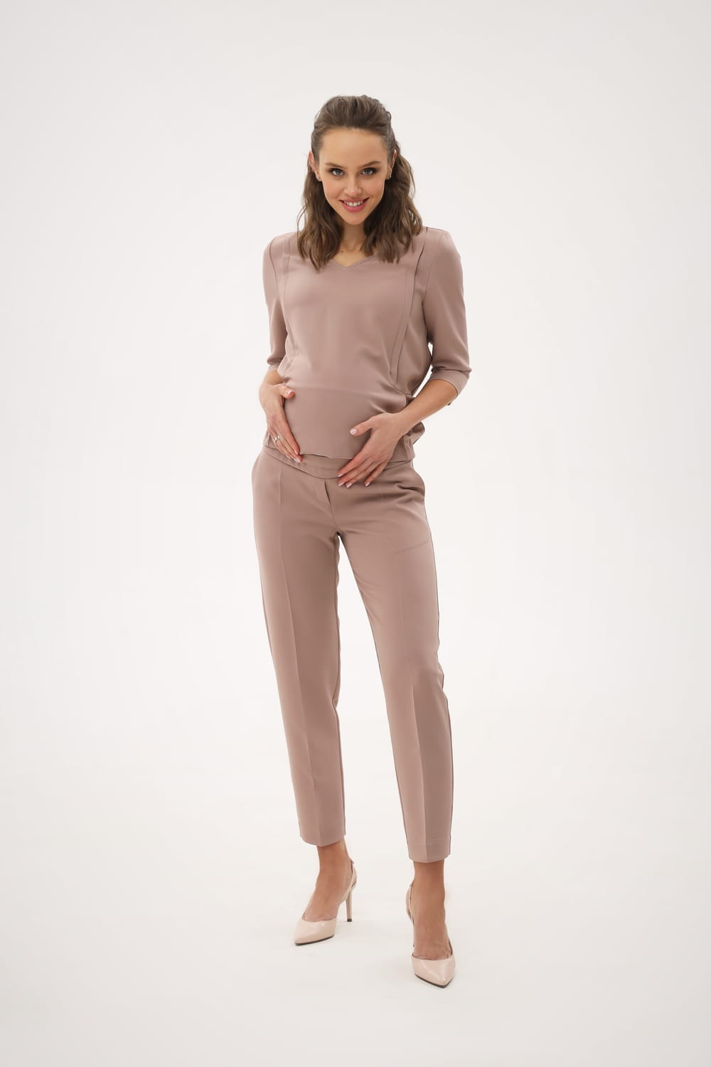 gravid- og ammesett i mokka for graviditet og amming