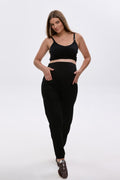 gravidjeans mom i svart for gravide