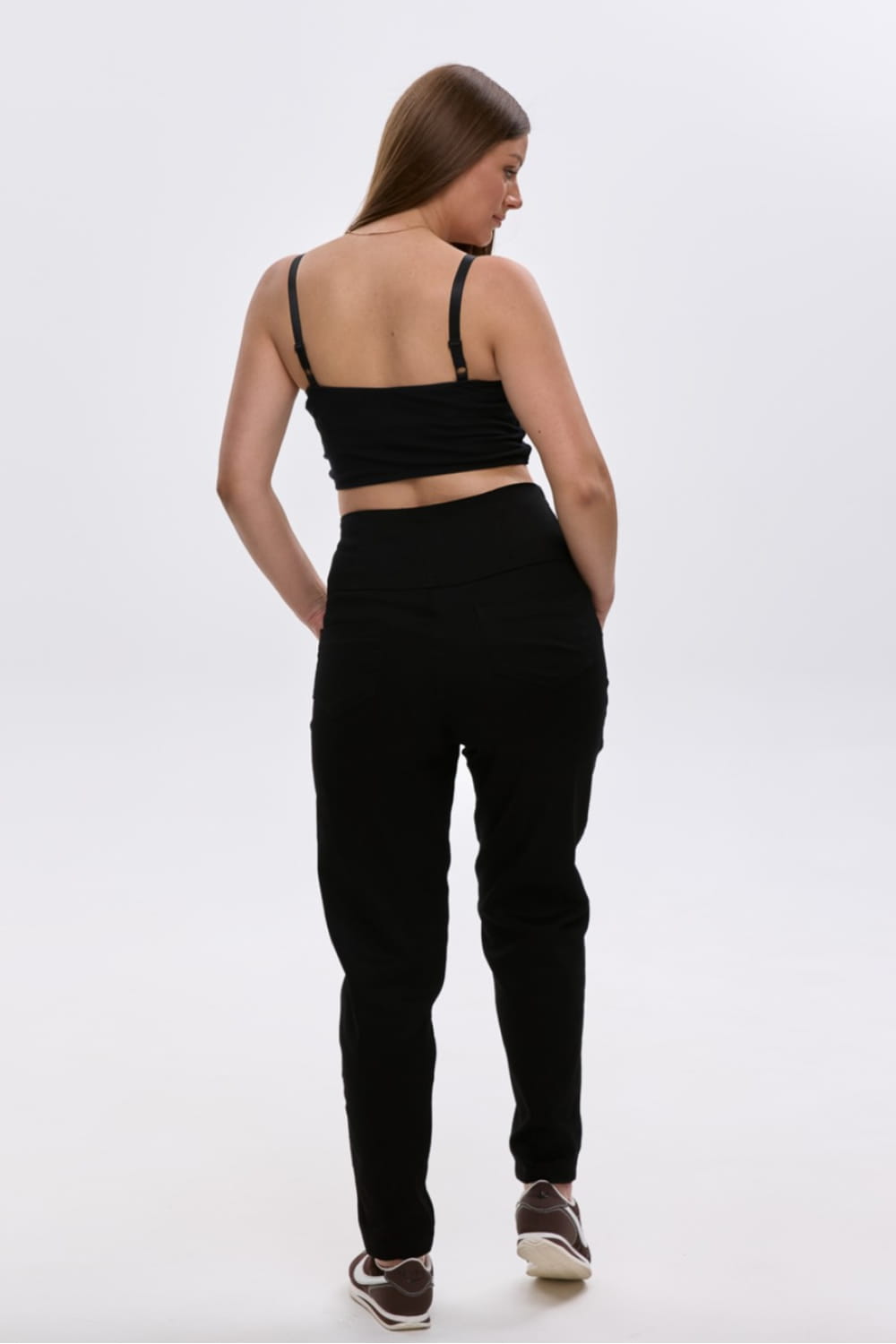gravidjeans mom i svart for gravide