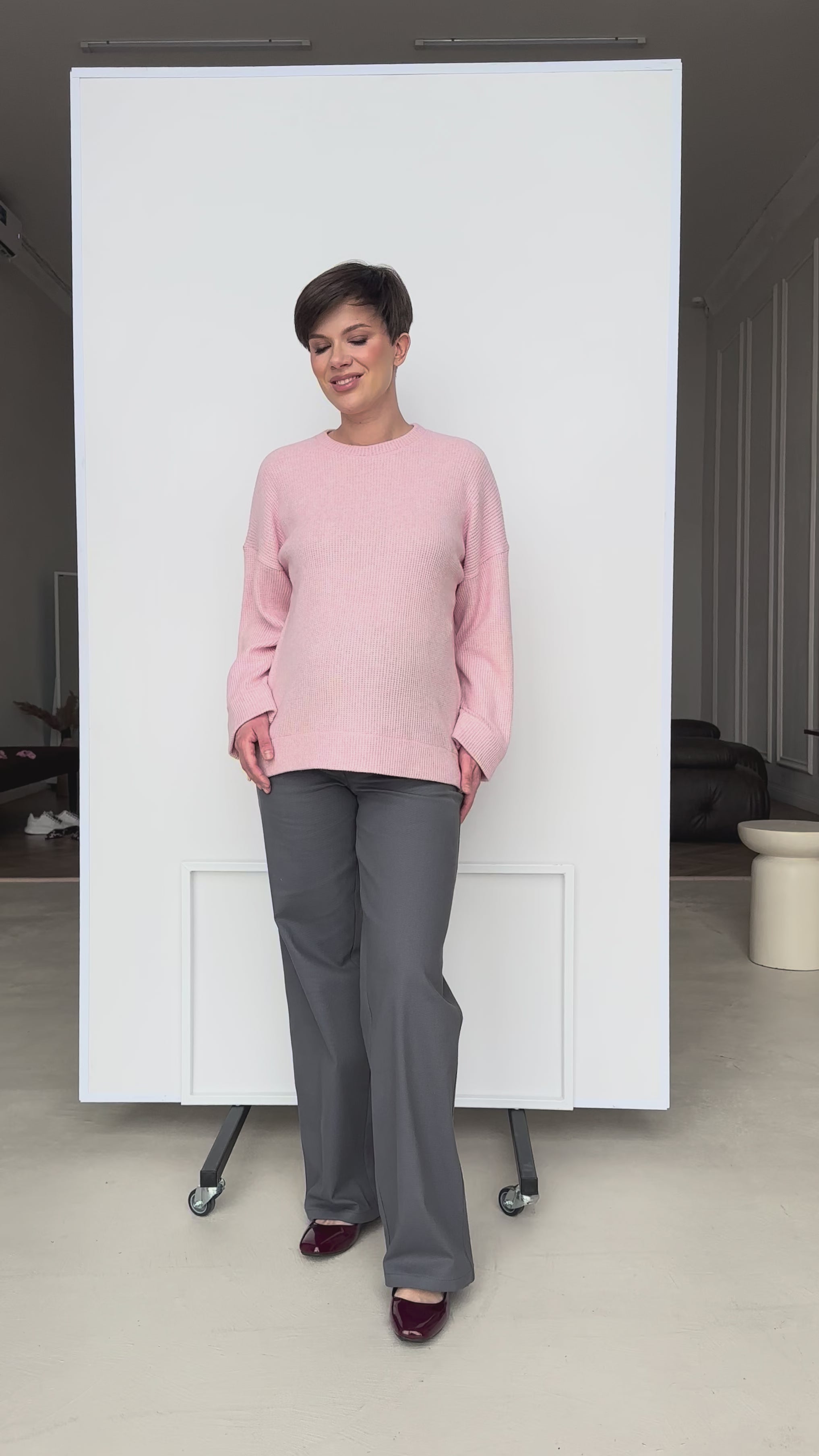 Grå gravidjeans i bomullsdenim 2529 1806