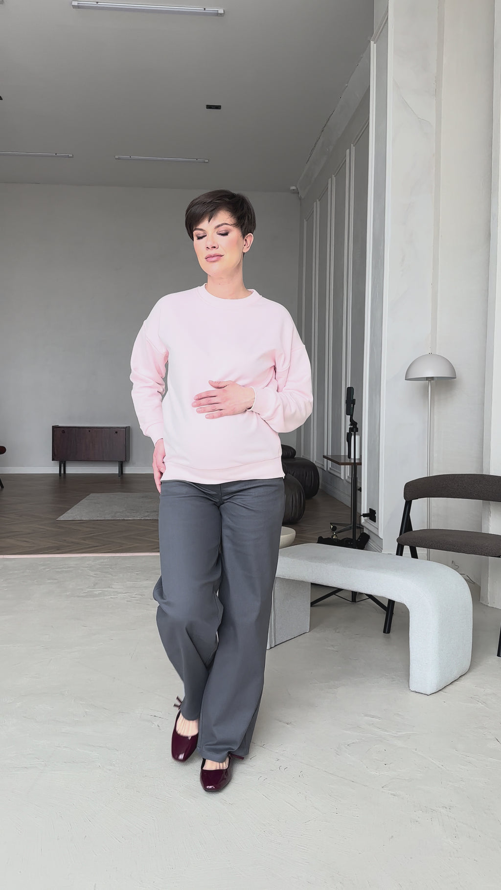 Gravidgenser i pudderrosa 2504 1698